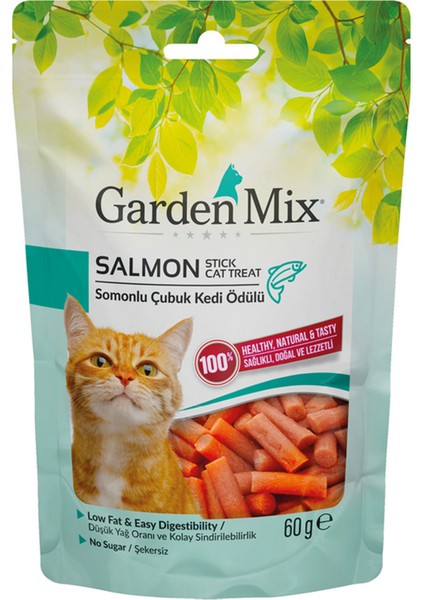 x Somonlu Stick Kedi Ödülü 60 gr x 4 Adet Lzwdr