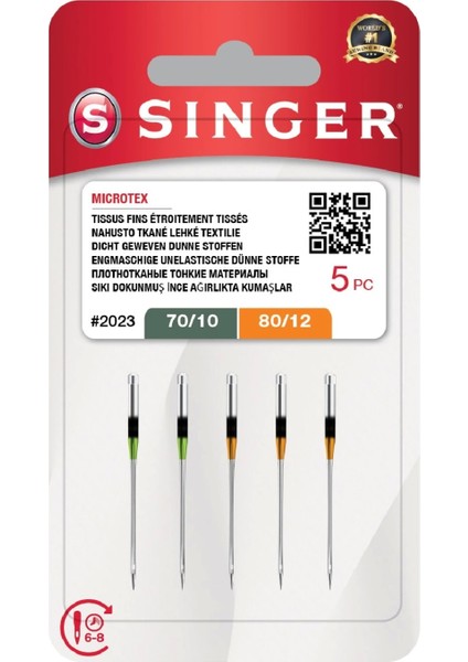 Mikrotex Iğnesi Karışık (3X10, 2X12 No.)
