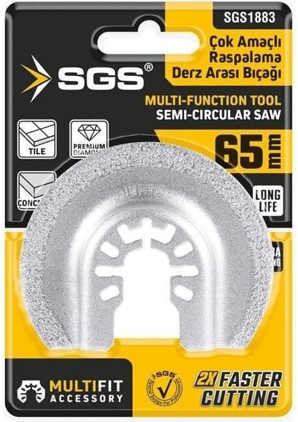 1883 Derz Arası Raspalama Bıçağı 65 mm Elmas