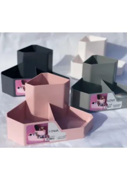 Çok Renkli Köşeli Takı ve Makyaj Organizeri, Pratik ve Şık Düzenleme Çözümü