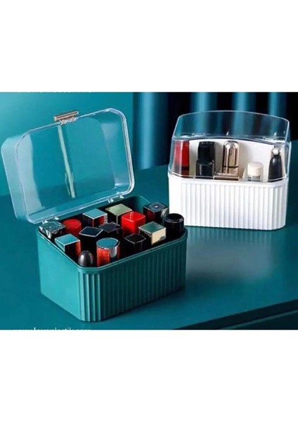 Şık Turkuaz Aksesuar Saklama Kutusu, Zarif ve Kullanışlı Tasarım