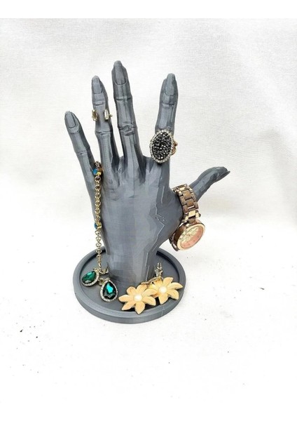 El Şekilli Yüzük ve Takı Düzenleyici, Şık ve Kullanışlı Aksesuar Saklama Çözümü