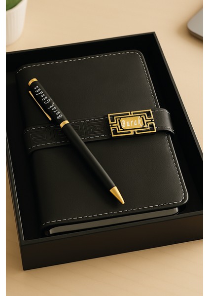 Kişiye Özel Isimli Kalem ve Çizgili ajanda Defter Seti ,100 Yaprak, Şık Kutulu fiyatları