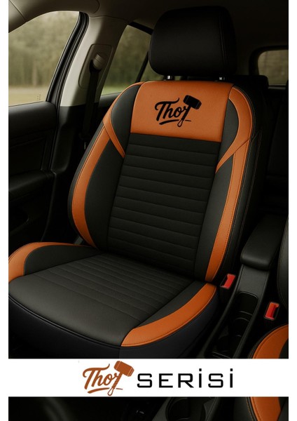 Citroen C4 (2005-2011) Thor Tay Tüyü Taba Üniversal Oto Koltuk Kılıfı