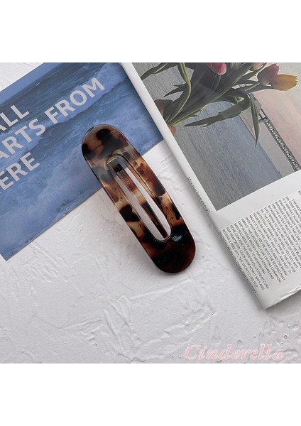 Modern Kaplumbağa Sırtı Desenli Timsah Model Kadın Büyük Pens Saç Tokası - Güçlü Kavrayan Topuz Toka