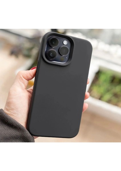Apple Iphone 13 Pro Max Uyumlu Ultra Ince Yumuşak Soft Tasarım Renkli Silikon Kılıf Siyah modelleri