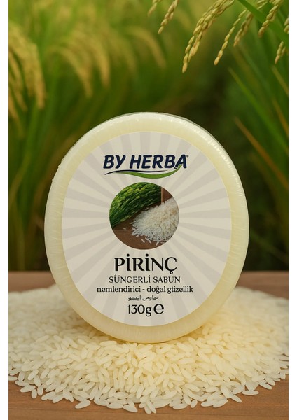 Süngerli Doğal Katı Sabun 130 gr