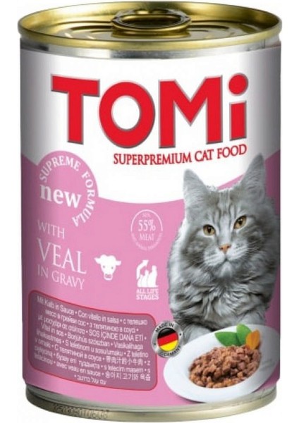 Kedi Buzaği Etli Yaş Mama 400 gr x 6 Adet Lzwdr