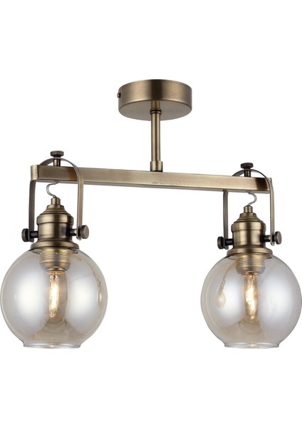 Menashop Home Manıa, Lucea Ponte, Plaf. Eskitme 2 x E27, 1396-52-42, 2'li, Eskitme