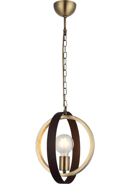 Menashop Lucea Tado Tekli Eskitme Kahve Boyalı Avize 1 x E27