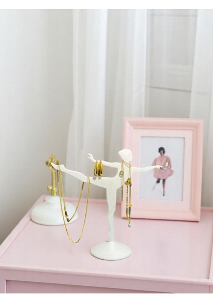 Balerin Temalı Takı Saklama Standı, Kolye ve Bileklik Düzeni