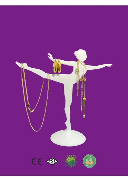 Balerin Temalı Takı Saklama Standı, Kolye ve Bileklik Düzeni