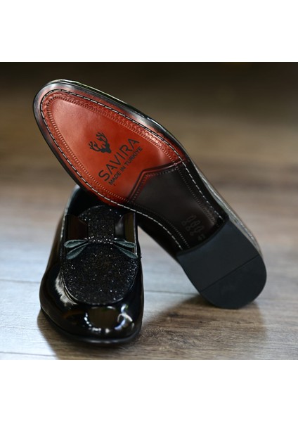 Papyonlu Damatlık Hakiki Deri Iç Dış Deri Erkek Siyah Ayakkabı fiyatları