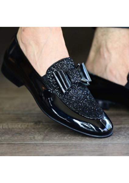Papyonlu Damatlık Hakiki Deri Iç Dış Deri Erkek Siyah Ayakkabı fırsatları