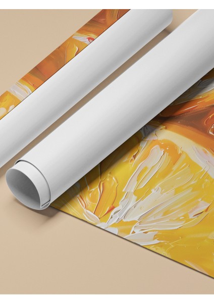 Çerçevesiz Poster, Portakal Detaylı Canlı Çizim, Mutfak Dekoru Poster No: 107993 fırsatları