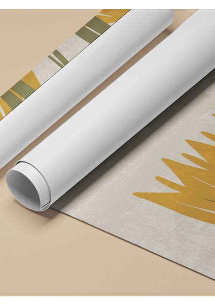 Çerçevesiz Poster, Sarı Minimalist Çiçek Illüstrasyonu, Mutfak Dekoru Poster No: 107952 fırsatları