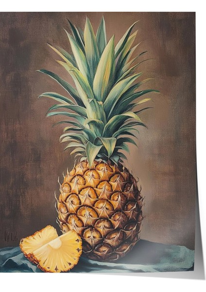 Çerçevesiz Poster, Ayçiçekli Kadın Portresi, Salon Dekoru Poster No: 109101