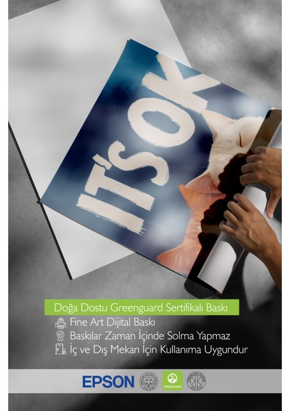 Çerçevesiz Poster, It’s Ok Tipografik Mizahi Tasarım, Genç Odası Dekoru Poster No: 109689 indirimleri