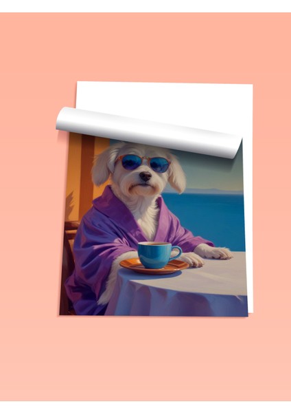 Çerçevesiz Poster, Sahilde Gözlüklü Köpek, Genç Odası Dekoru Poster No: 109692 fiyatları