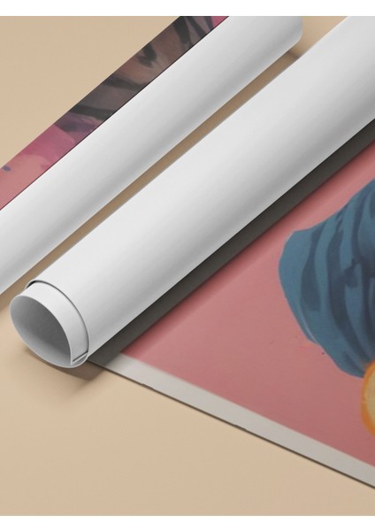 Çerçevesiz Poster, Portakal Gözlük Giyen Adam Mizahi Stil, Genç Odası Dekoru Poster No: 109636 fırsatları