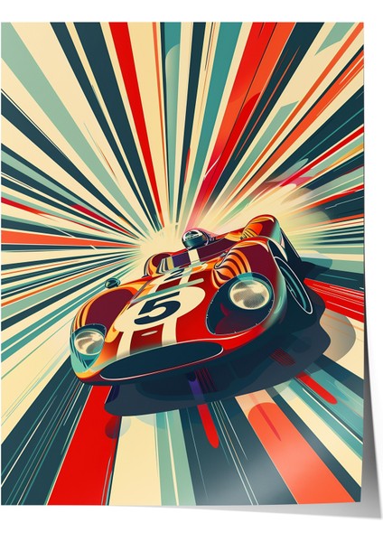 Çerçevesiz Poster, Patlama Efektli Soyut Kompozisyon, Salon Dekoru Poster No: 108058