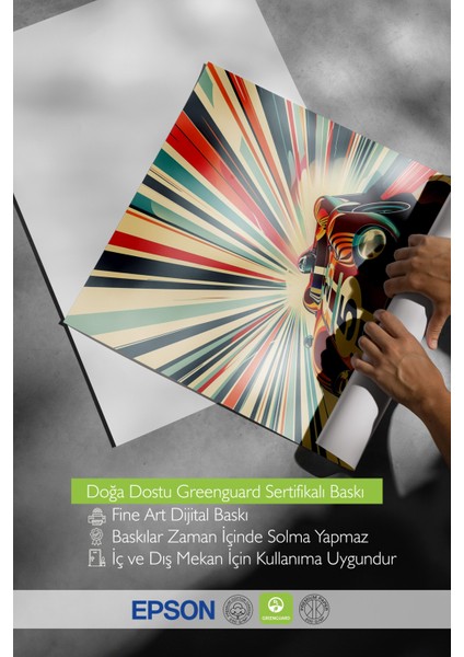 Çerçevesiz Poster, Patlama Efektli Soyut Kompozisyon, Salon Dekoru Poster No: 108058 indirimleri