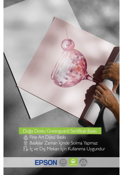 Çerçevesiz Poster, Pembe Kadehte Kristal Detaylı Çizim, Mutfak Dekoru Poster No: 109534 indirimleri