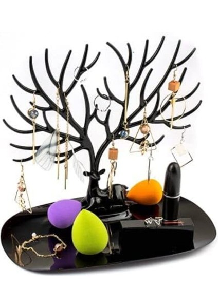 Şık Siyah Geyik Tasarımlı Takı Standı, Düzen ve Stil Katıcı Mükemmel Seçenek fiyatları