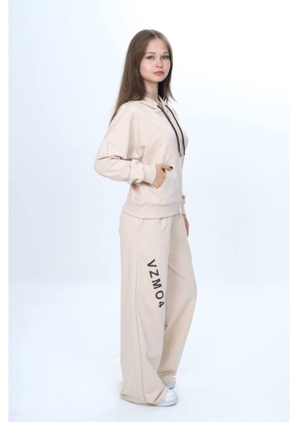 Kız Çocuk %100 Pamuk Kapüşonlu Fermuarlı 2 Iplik Alt&üst Eşofman TAKIMI-309-EŞT-0002 fiyatları