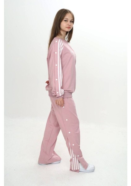 Unisex Çocuk 2 Iplik Çıtçıtlı Alt&üst Eşofman Takımı %100 Pamuk Rahat KALIP-299-EŞT-0006 fırsatları