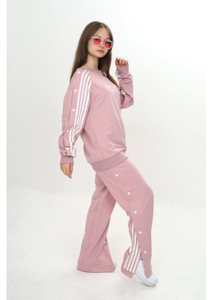 Unisex Çocuk 2 Iplik Çıtçıtlı Alt&üst Eşofman Takımı %100 Pamuk Rahat KALIP-299-EŞT-0006 indirimleri