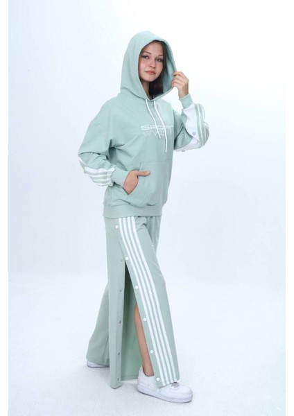 Unisex Çocuk %100 Pamuk Kapüşonlu ve Çıtçıtşı Oversize Alt&üst Trend Eşofman TAKIMI-302-EŞT-0008 fiyatları