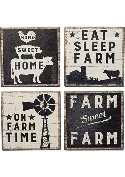 By Kathy Bardak Altlıkları 4'lü Çiftlik Tatlı Çiftliği Seti fiyatları