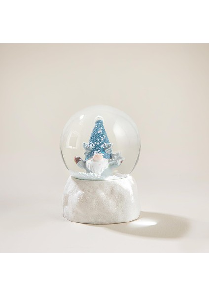 Peci Kar Küresi Mavi/beyaz