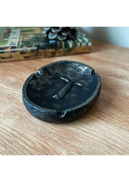 Surat Dekoratif Küllük | Antrasit Rengi | Döküm Seramik Tozu | El Boyaması