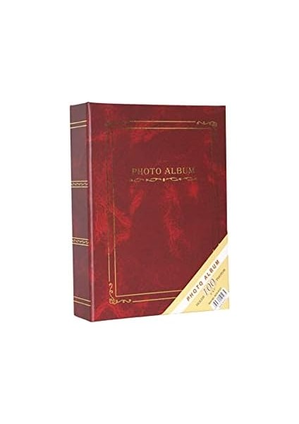 13X18CM 100 Fotoğraf Kapasiteli Ciltbezli Lüks Fotoğraf Albümü (Bordo) fiyatları