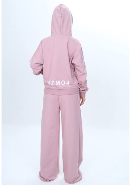 Kız Çocuk %100 Pamuk Kapüşonlu Fermuarlı 2 Iplik Alt&üst Eşofman TAKIMI-309-EŞT-0002 fırsatları