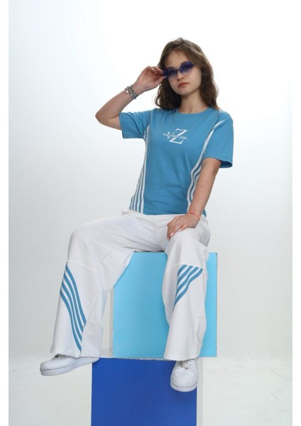 Kız Çocuk Ikili Alt&üst Takım- Pantolon & Kısa Kollu Tişört – %100 PAMUK-EŞT-0030 fırsatları