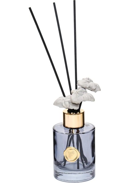 ml Siyah Cam Şişe Gold Boyunlu Black Vanilya Oda Kokusu