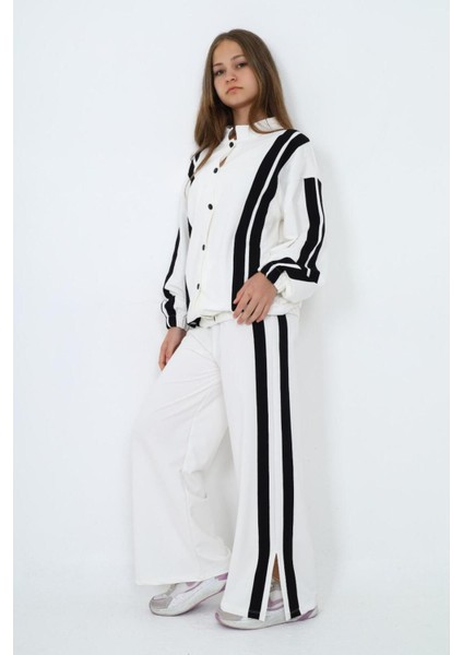 Kız Çocuk %100 Pamuk Çıt Çıt Kapamalı Uzun Kol Alt&üst Eşofman TAKIMI-EŞT-0019 modelleri