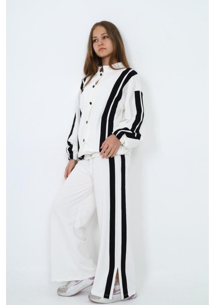 Kız Çocuk %100 Pamuk Çıt Çıt Kapamalı Uzun Kol Alt&üst Eşofman TAKIMI-EŞT-0019 fırsatları