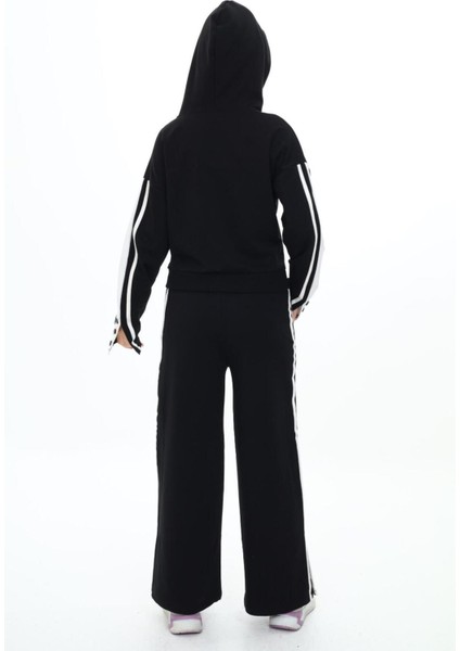 Kız Çocuk %100 Pamuk Kapüşonlu Uzun Kol Oversize Alt&üst Eşofman TAKIMI-EŞT-0020 indirimleri