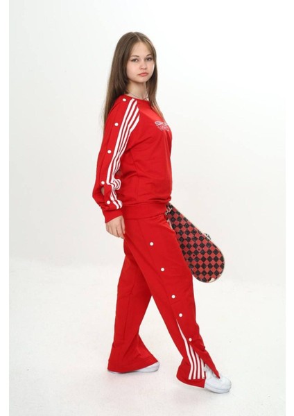 Unisex Çocuk 2 Iplik Çıtçıtlı Alt&üst Eşofman Takımı %100 Pamuk Rahat KALIP-299-EŞT-0006 fiyatları