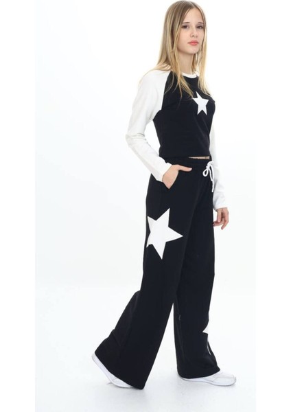 Kız Çocuk %100 Pamuk Uzun Kol Oversize Alt&üst Eşofman TAKIMI-EŞT-0026 fırsatları