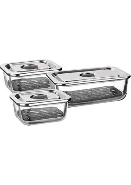 3'lü Cam Saklama Kabı Seti fiyatları