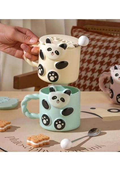 Kabartmalı Sevimli Seramik Kupa modelleri