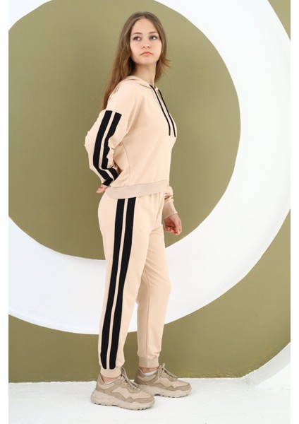 Kız Çocuk %100 Pamuk Kapüşonlu Alt&üst Eşofman TAKIMI-EŞT-0025 modelleri