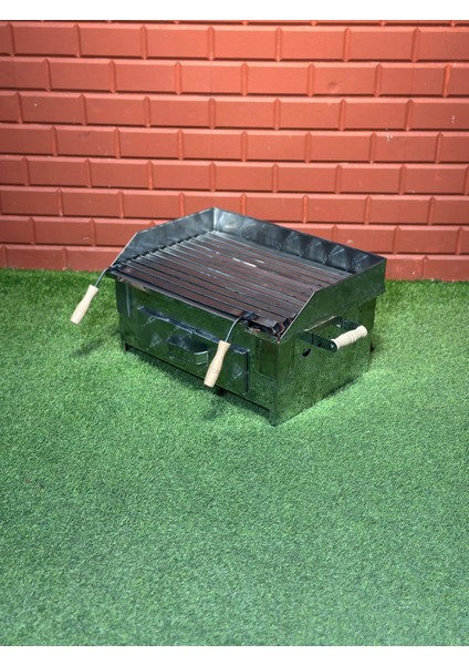 50X35 KROM PERVAZLI SET ÜSTÜ AYAKSIZ MANGAL 2MM LAMA IZGARALI