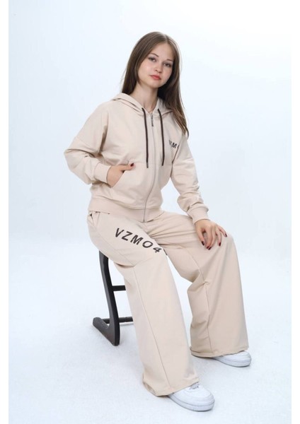 Kız Çocuk %100 Pamuk Kapüşonlu Fermuarlı 2 Iplik Alt&üst Eşofman TAKIMI-309-EŞT-2002 modelleri