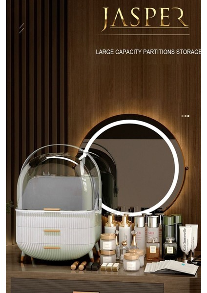 Krem Çekmeceli Makyaj ve Takı Düzenleyici Organizer, Şık ve Pratik Saklama Çözümü modelleri